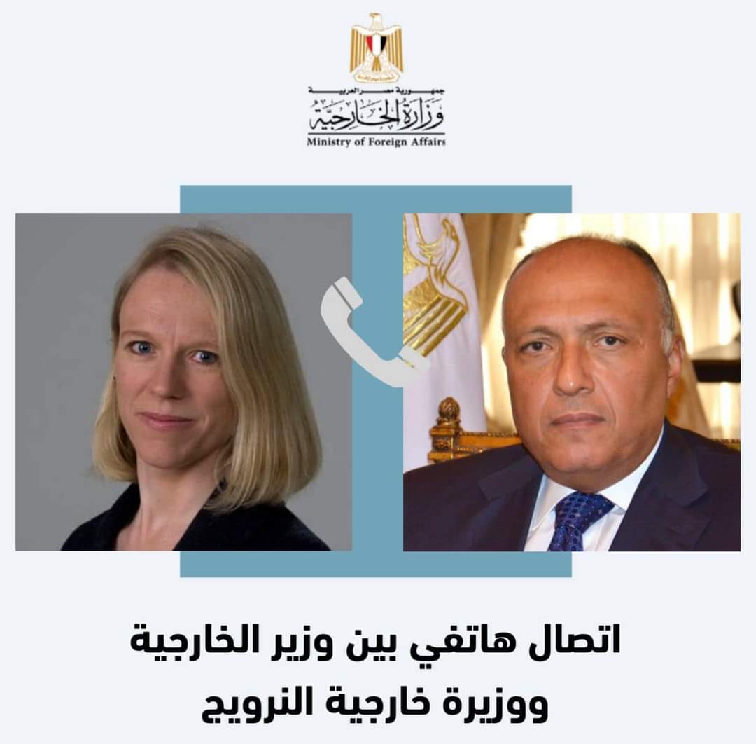 شكري يتلقى اتصالات من وزراء خارجية البرتغال و النرويج وسلوفينيا لبحث جهود وقف التصعيد بين الفلسطينيين والإسرائيليين