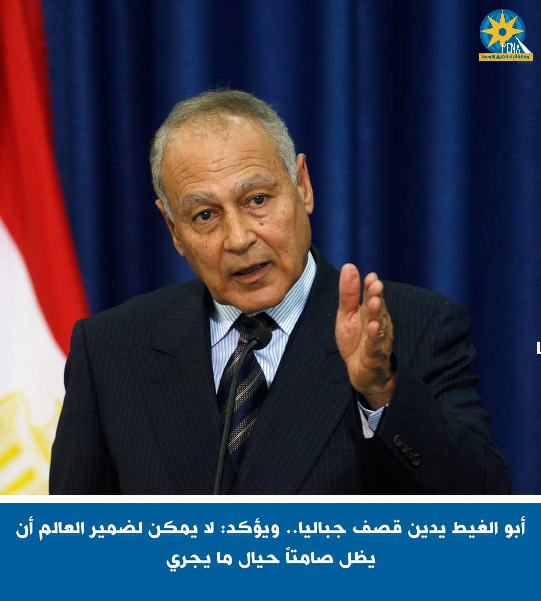 أبو الغيط : قصف مخيم جباليا جريمة تضاف لجرائم الإحتلال