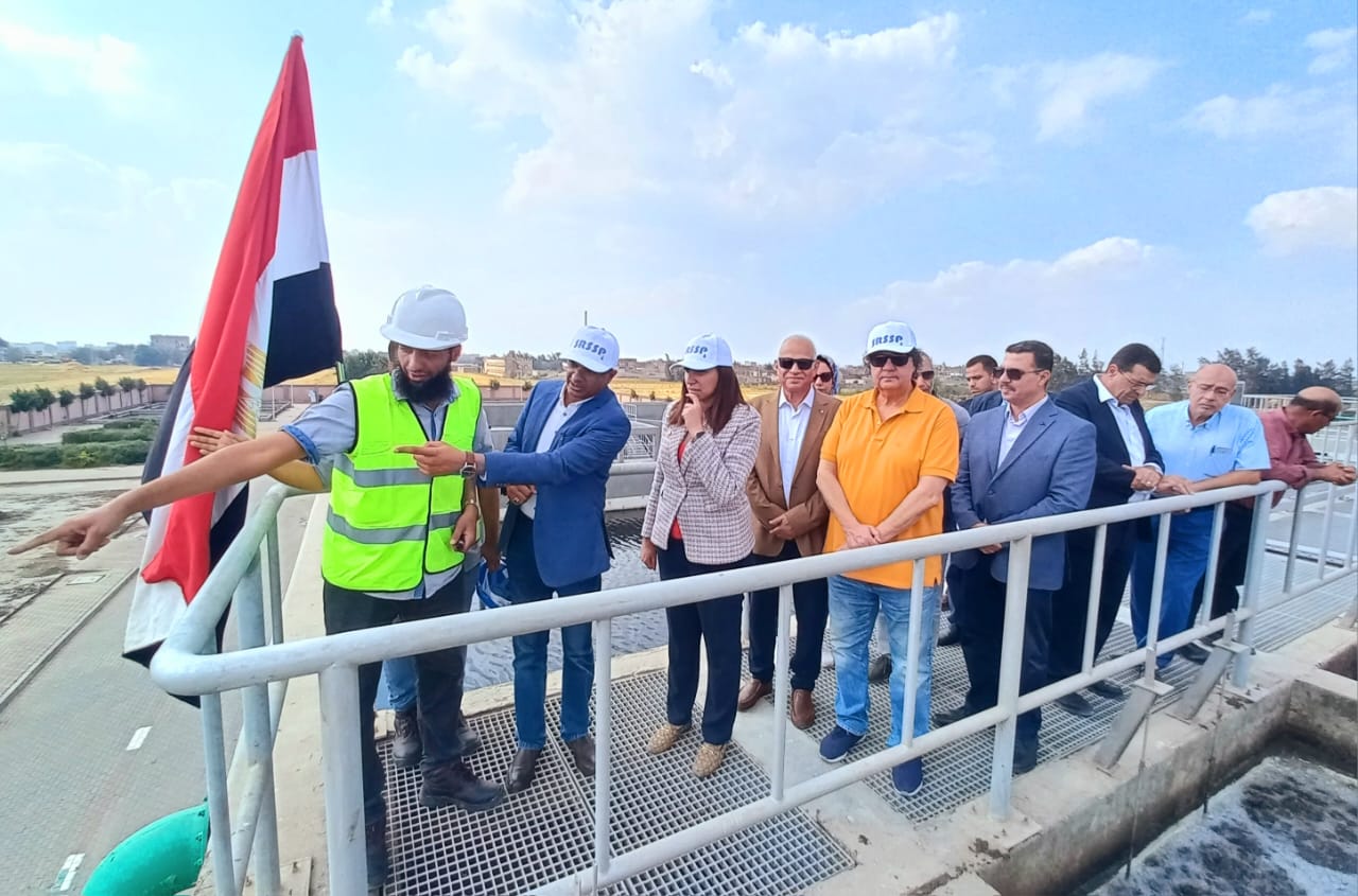 نائب محافظ البحيرة تتفقد محطتى معالجة الصرف الصحى بقريتى أم صابر و البريجات