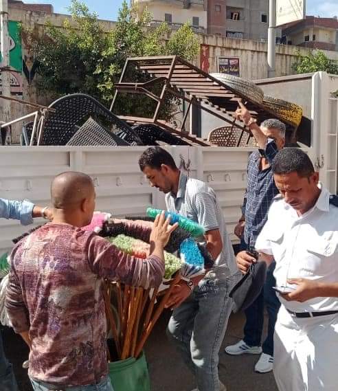 رفع 640 حالة إشغال طريق ب3 مراكز  بالبحيرة