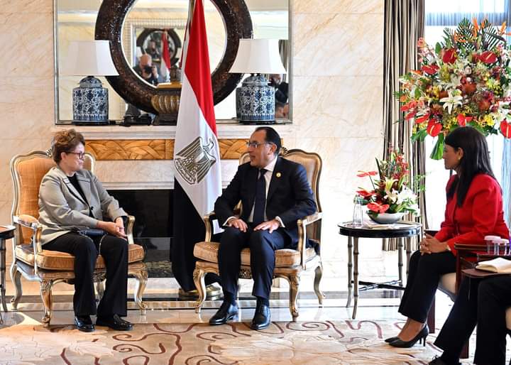 رئيس الوزراء يلتقي رئيسة بنك التنمية الجديد التابع لتجمع "البريكس"