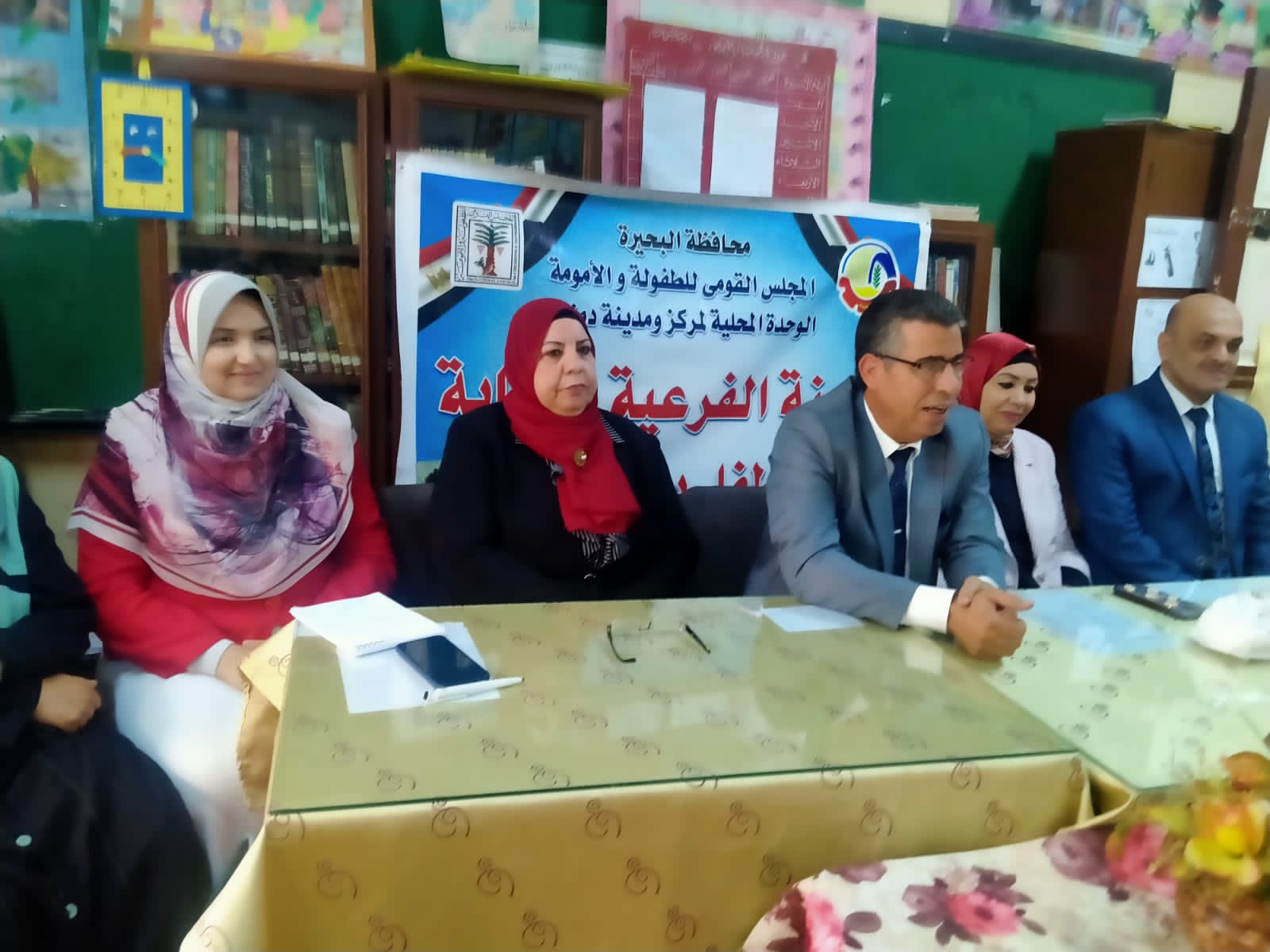 ندوه تثقيفية بمدرسة أحمد بهجت مناع الإعدادية للتعريف بقانون الطفل