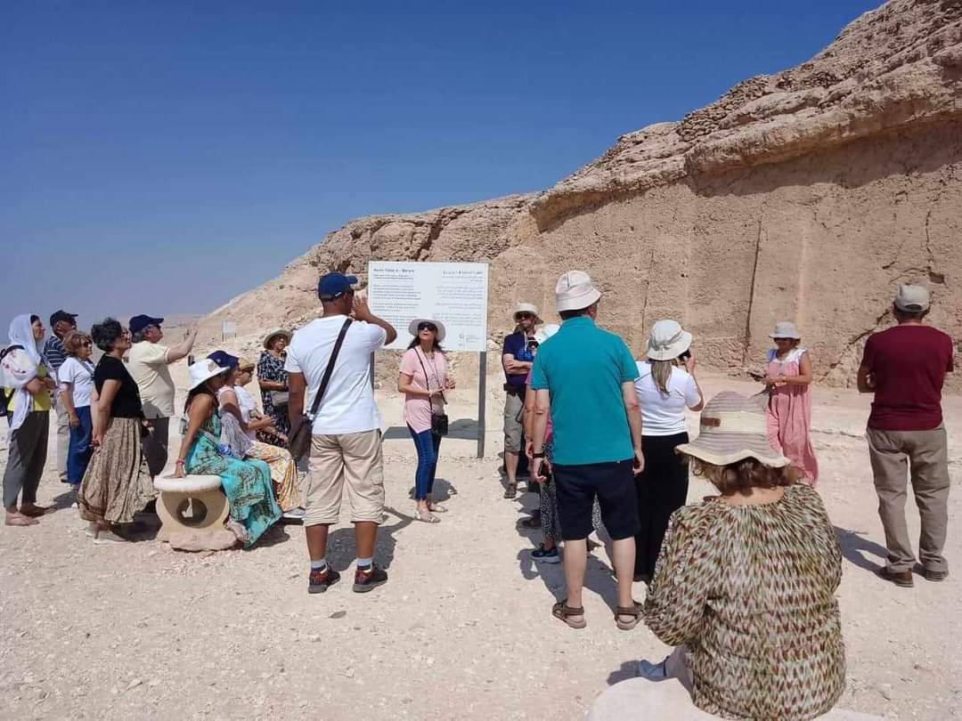وفد سياحى برتغالى يزور المناطق الأثرية بالمنيا 