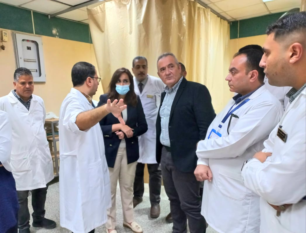 نائب محافظ البحيرة تتفقد المعهد الطبى القومى بدمنهور
