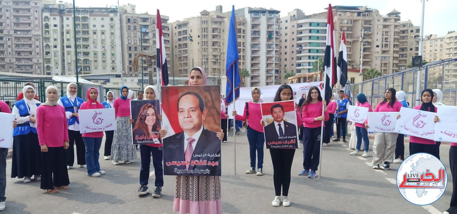 نادي ألعاب دمنهور يستقبل «ريحانة» ..  و100 فتاة يساندنها في «وجيه أباظة»
