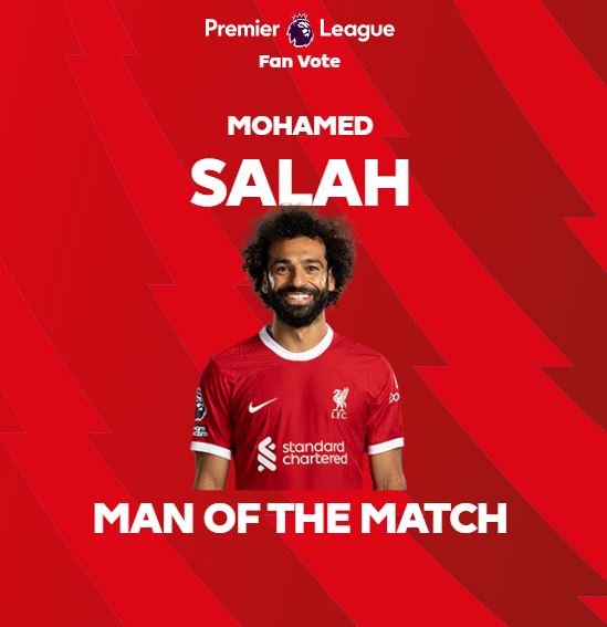 صلاح يتفوق على هالاند .. ويفوز بجائزة الأفضل في مباراة «الريدز والسيتي»