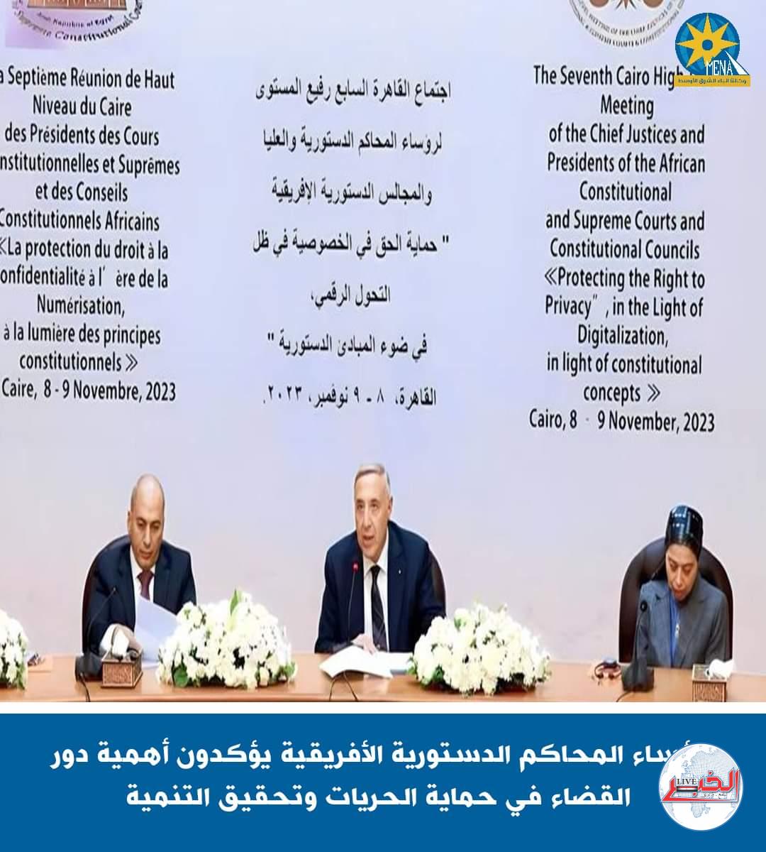 رؤساء المحاكم الدستورية الأفريقية: تدعيم دور القضاء فى حماية حقوق الإنسان وحرياته 