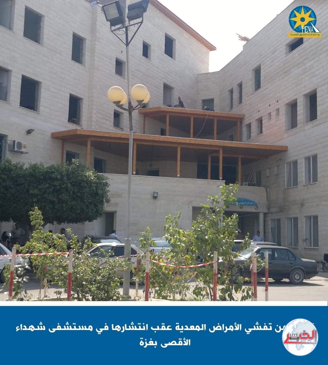 تحذير من تفشى الأمراض المعدية بمستشفى شهداء الأقصى بغزة
