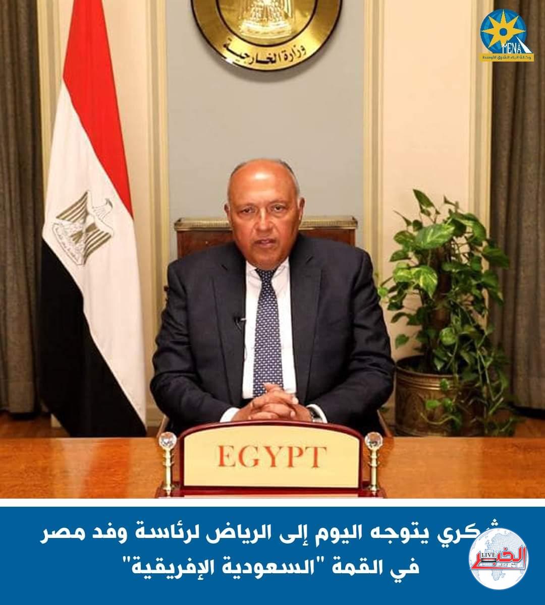 شكرى يترأس وفد مصر أمام القمة "السعودية الإفريقية"