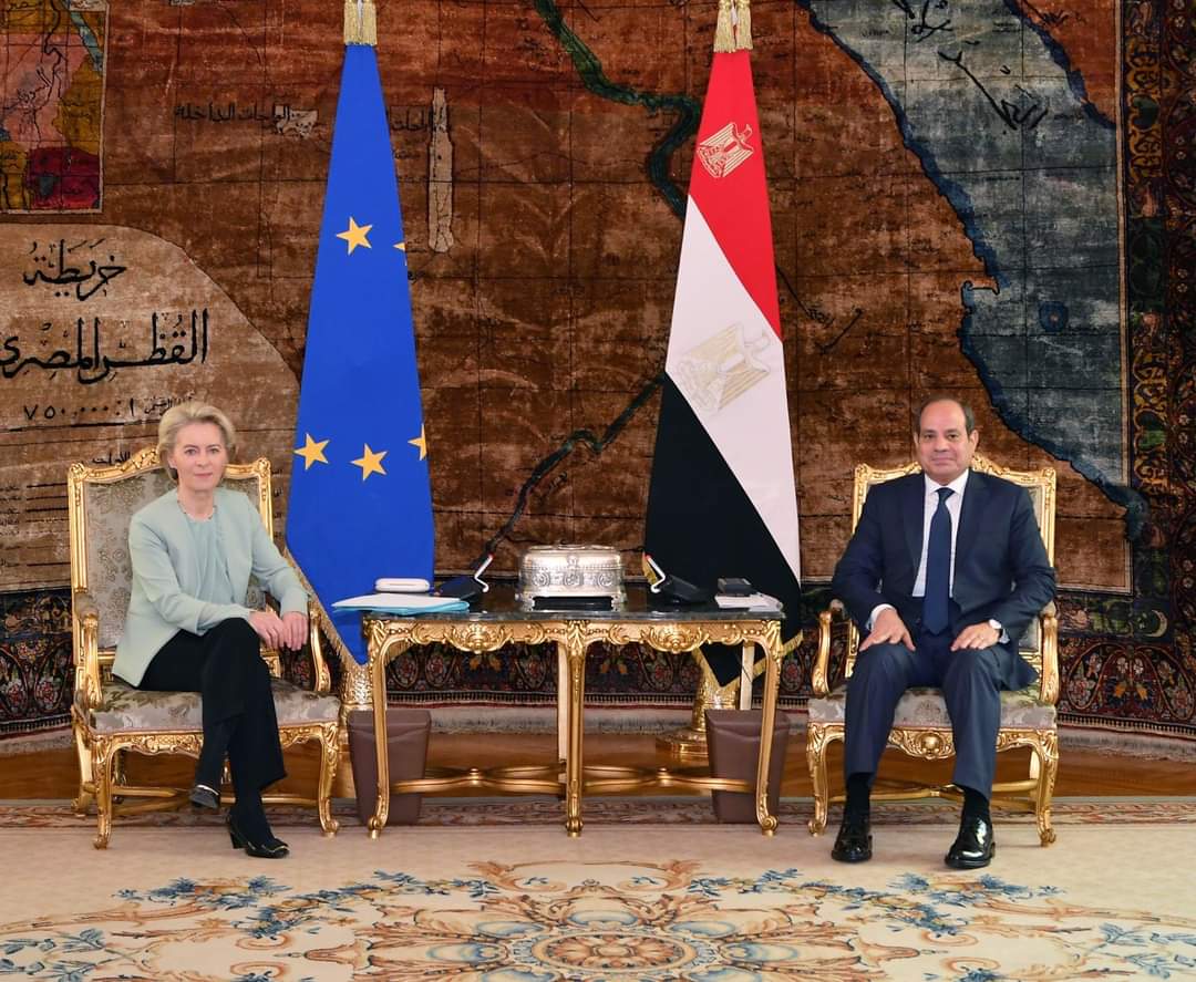 الرئيس يجدد موقف مصر الرافض لتهجير الفلسطينيين بالنزوح داخلياً أو بالتهجير خارج أراضيهم