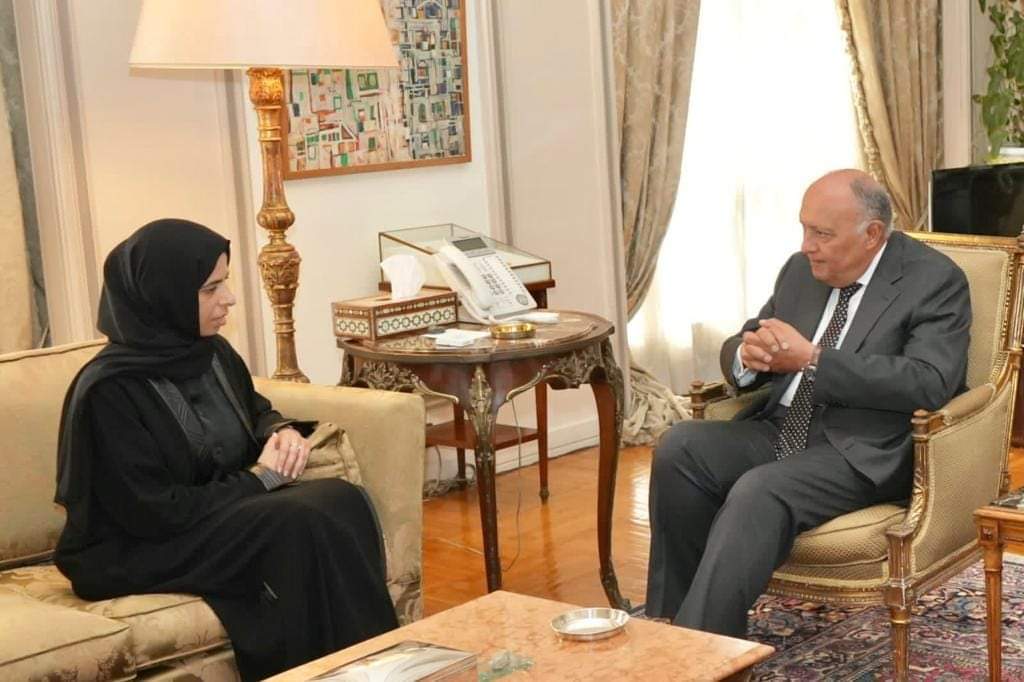 وزير الخارجية ونظيرته القطرية: حتمية تحقيق الوقف الفوري غير المشروط .. لإطلاق النار بغزة