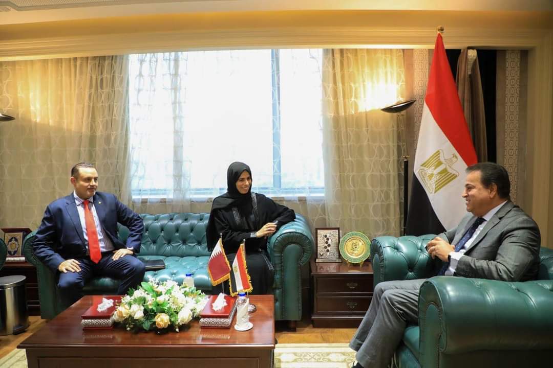 عبد الغفار بحث مع وزيرة الخارجية القطرية دعم جرحى ومصابى غزة