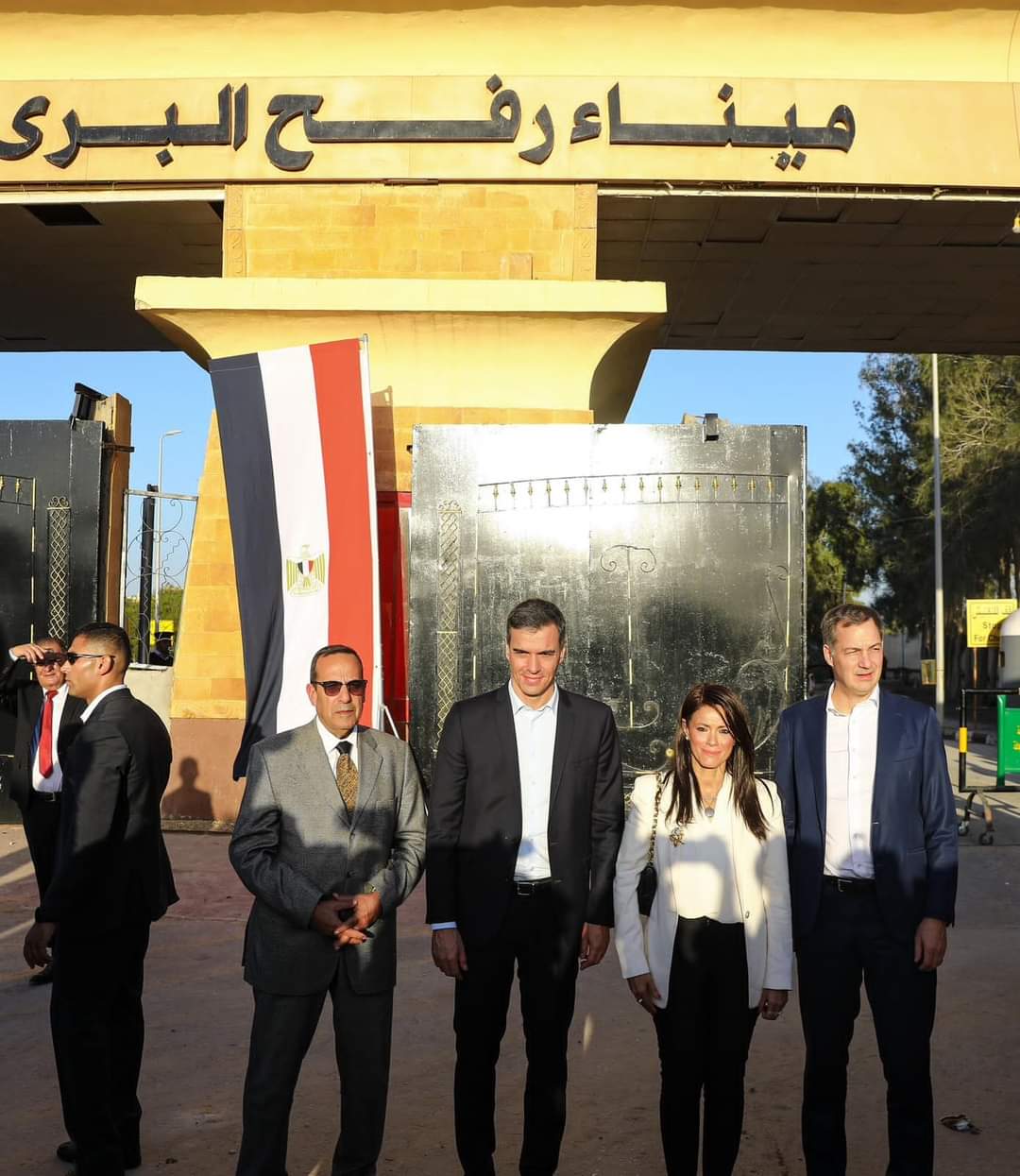 المشاط ورئيسا وزراء إسبانيا وبلجيكا..فى معبر رفح 