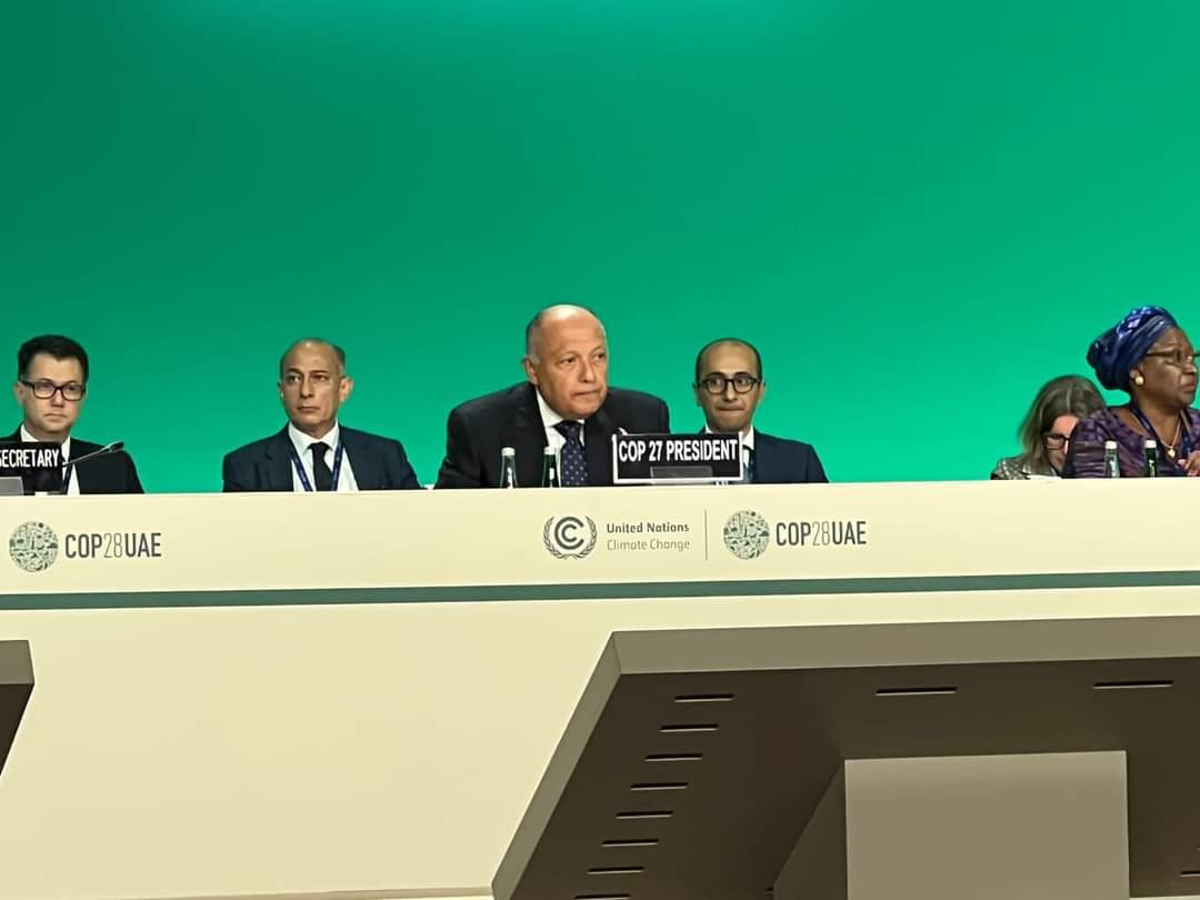 وزير الخارجية يشارك في الجلسة الافتتاحية لمؤتمر المناخ COP28