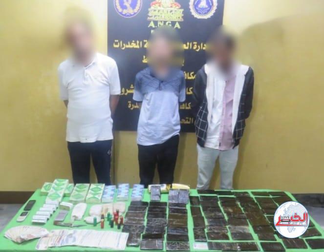 القبض على 3 عناصر إجرامية من تجار الكيف بالقليوبية