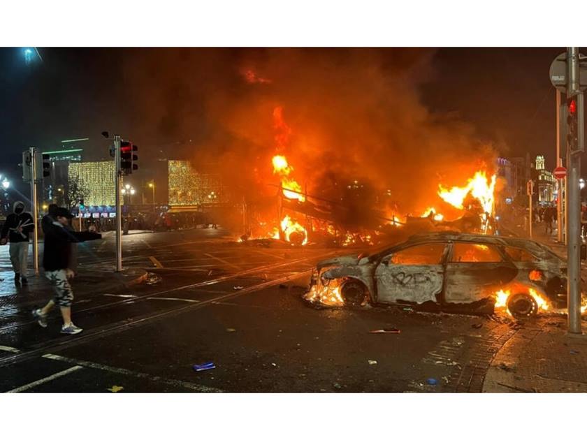 الشرطة الآيرلندية تقبض على 34 شخصا .. بعد أعمال شغب في دبلن