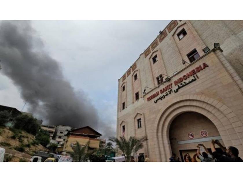 الاحتـــ.لال الإســـ.رائيلي .. يحاصر 200 جريحاً في المستشفى الإندونيسي