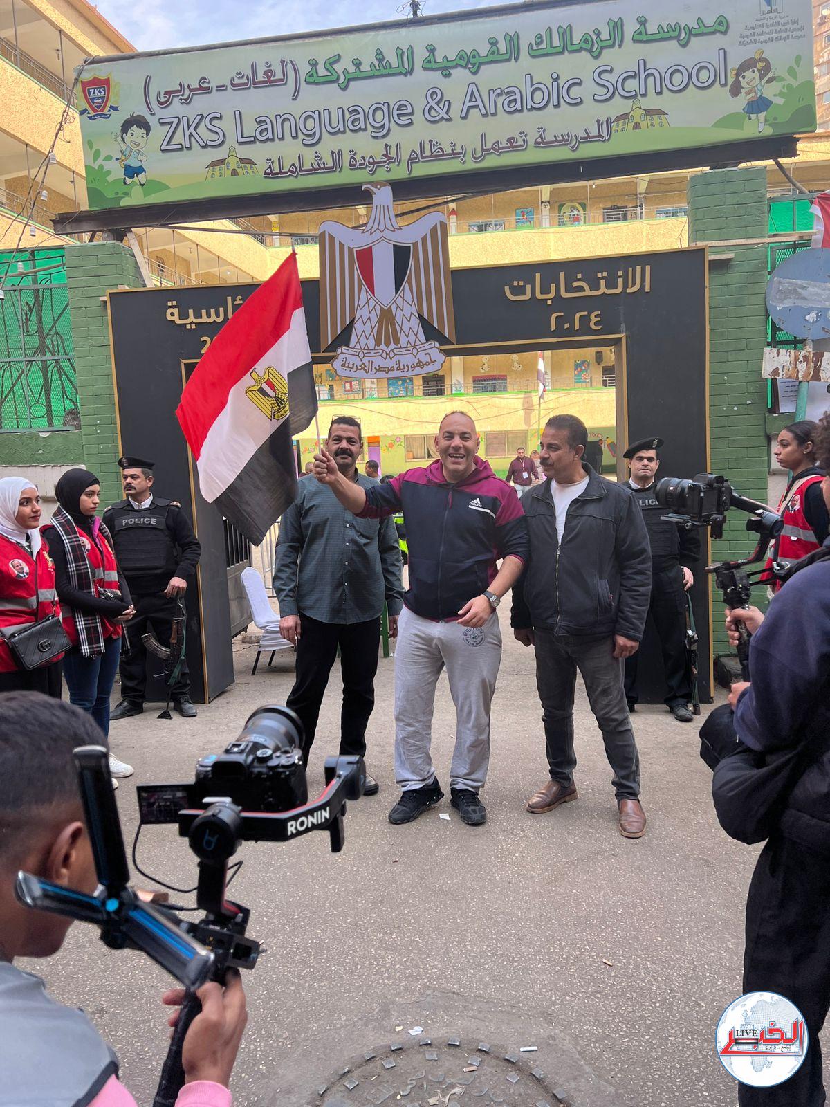 أحمد بلال يدلى بصوته فى الانتخابات الرئاسية 2024