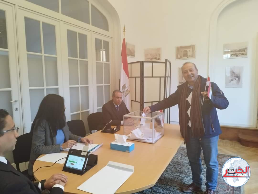 الجالية المصرية فى بلجيكا تشارك فى صناعة مستقبل الوطن بإقبال كبير