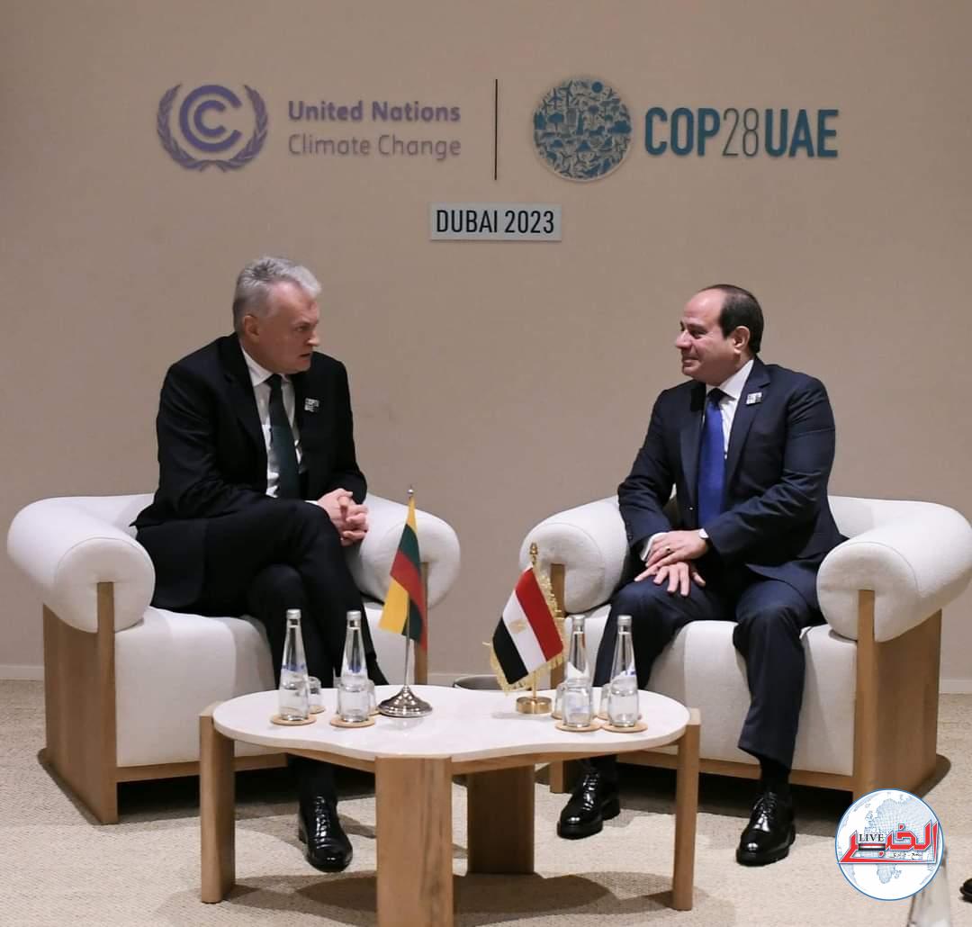 الرئيس يرحب بنشاط الشركات الليتوانية في مصر..والتطلع لتكثيف التعاون في مختلف المجالات