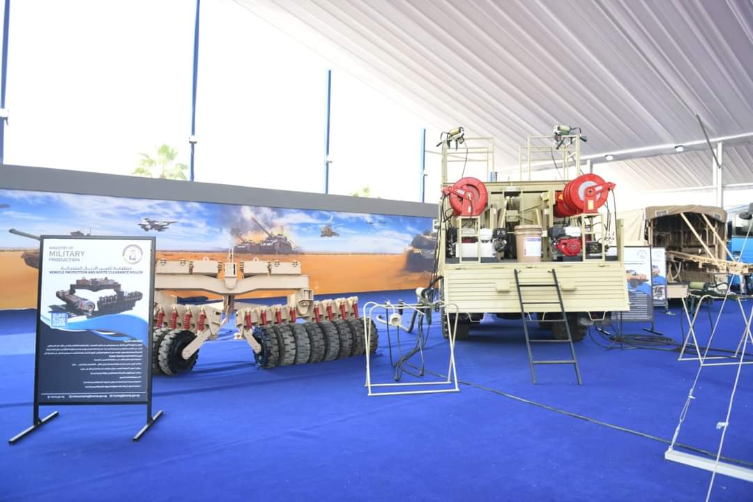 منتجات مصانع الإنتاج الحربي تزين المعرض الدولي الثالث للصناعات الدفاعية "EDEX 2023"