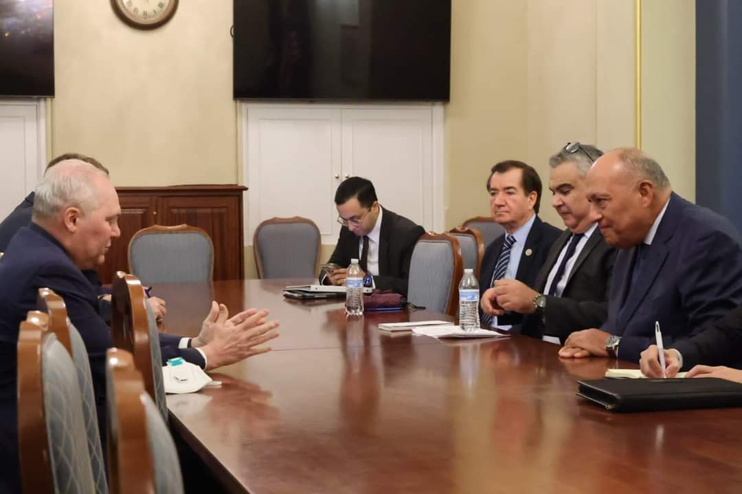 وزير الخارجية يلتقى عدداً من قيادات ورؤساء لجان مجلس النواب الأمريكى