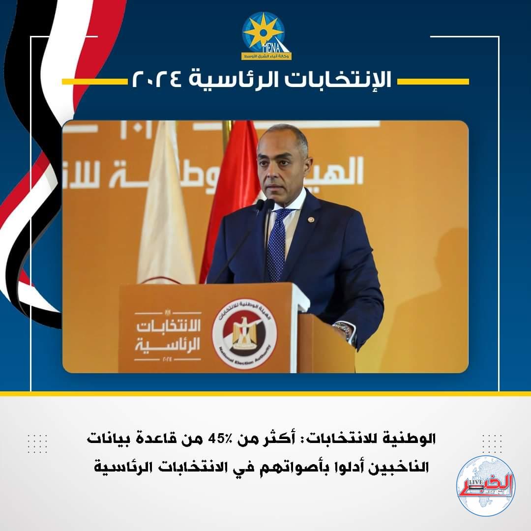 45% نسب التصويت في الانتخابات الرئاسية تجاوزت