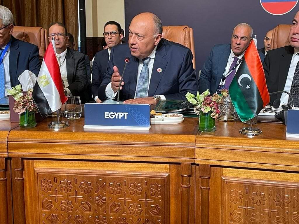 وزير الخارجية يلقى كلمة مصر أمام منتدى التعاون العربى الروسى