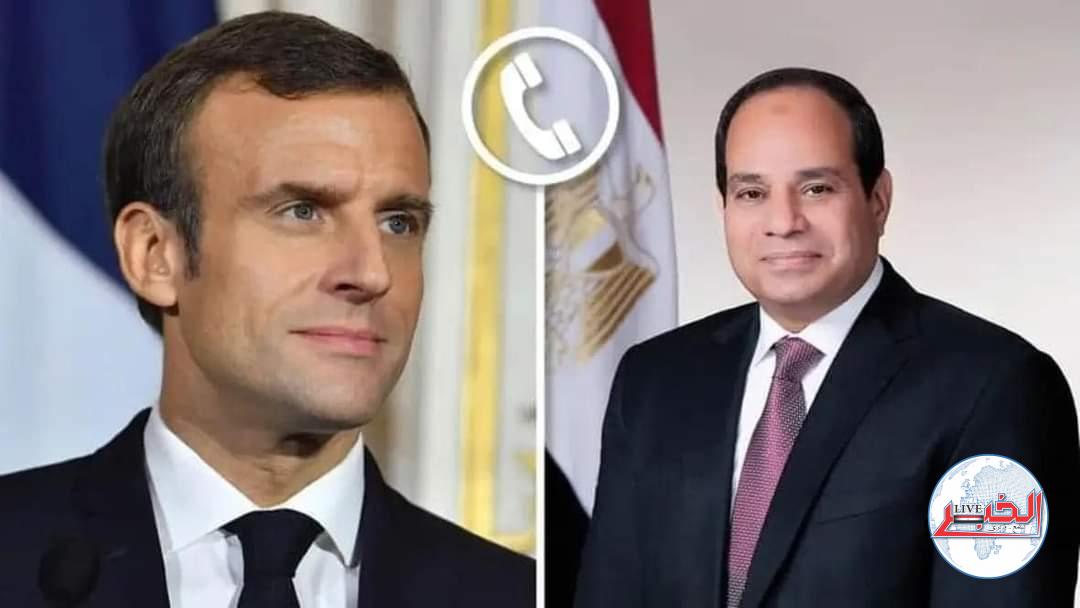 ماكرون يهنئ الرئيس بمناسبة إعادة انتخابه رئيسا لمصر