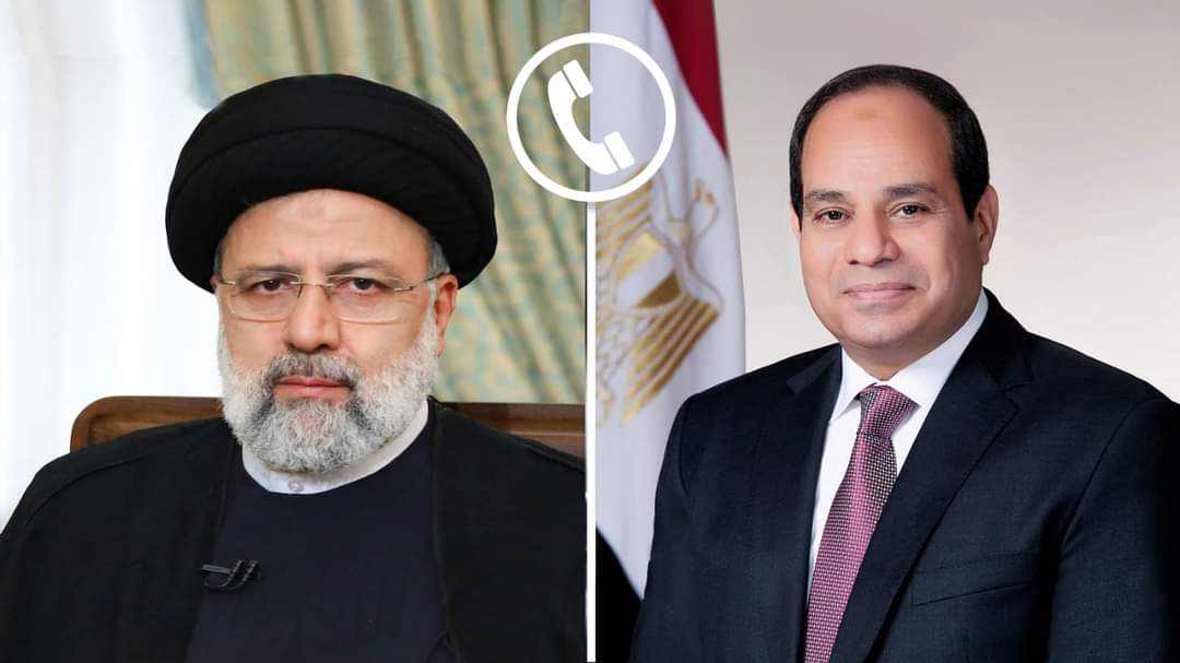 الرئيس يبحث مع رئيسى تطورات الأوضاع فى غزة 