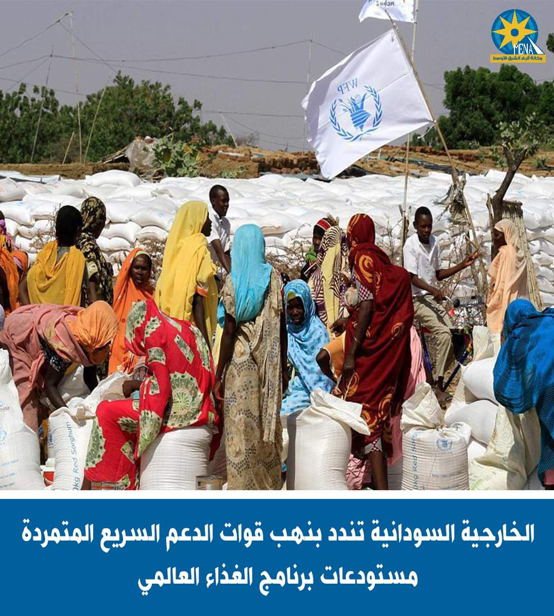 الخارجية السودانية تدين نهب قوات الدعم السريع لمستودعات برنامج الغذاء العالمى