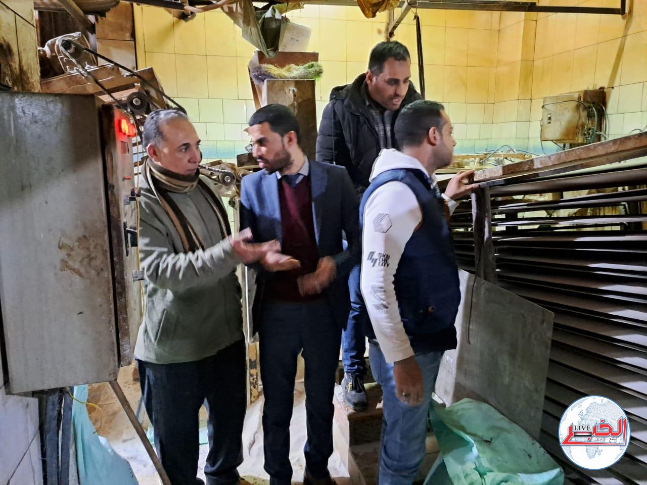 حملات تموينية مكثفة على مخابز المحمودية وكفر الدوار ورشيد