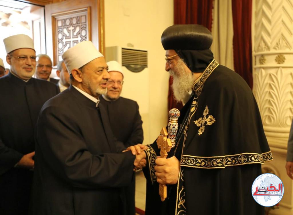 شيخ الأزهر وبابا الإسكندرية: تشكيل لجنة مشتركة لوقف العدوان علي غزة