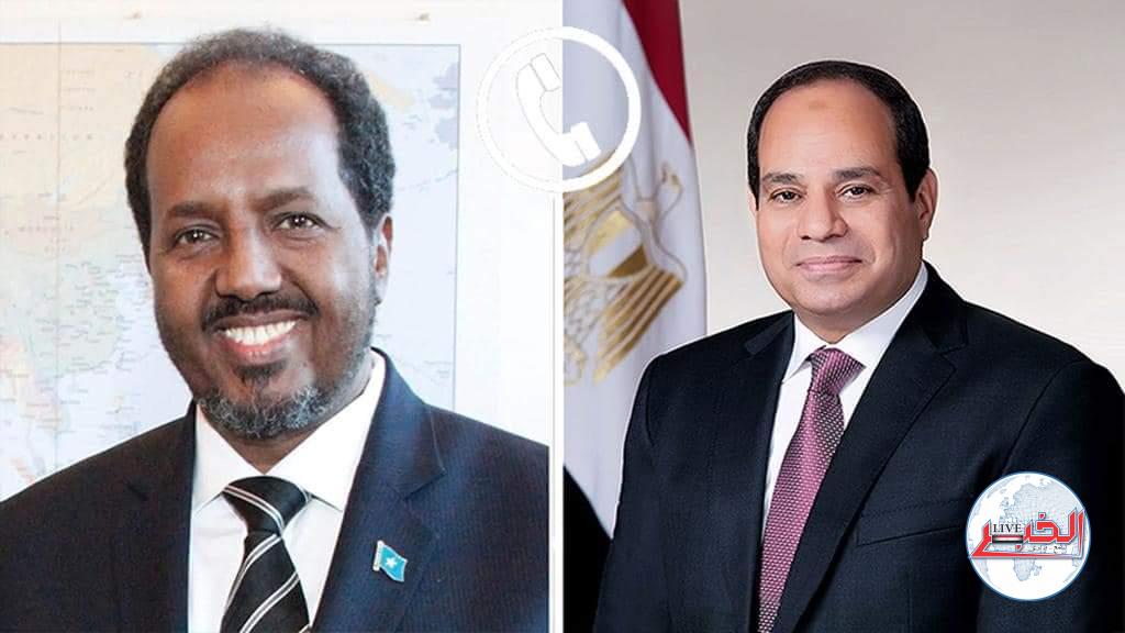 الرئيس بحث مع نظيره الصومالى العلاقات الثنائية