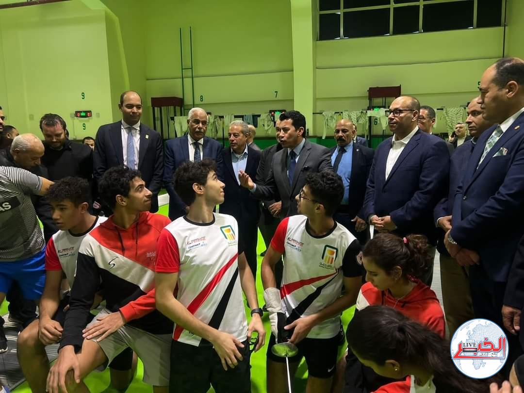 وزير الرياضة يلتقى بلاعبى المنتخبات الوطنية بالمعادى