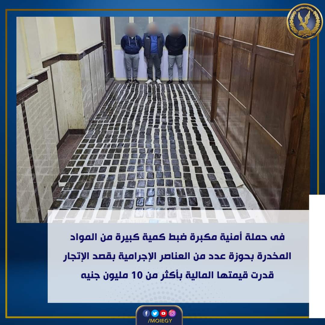 سقوط عناصر إجرامية بالبحيرة والإسكندرية والشرقية والدقهلية