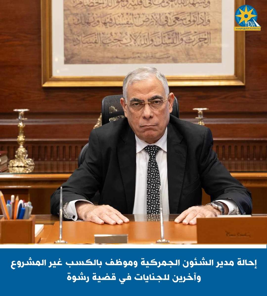 إحالة مدير الشئون الجمركية وموظف بالكسب غير المشروع وآخرين للجنايات فى قضية رشوة