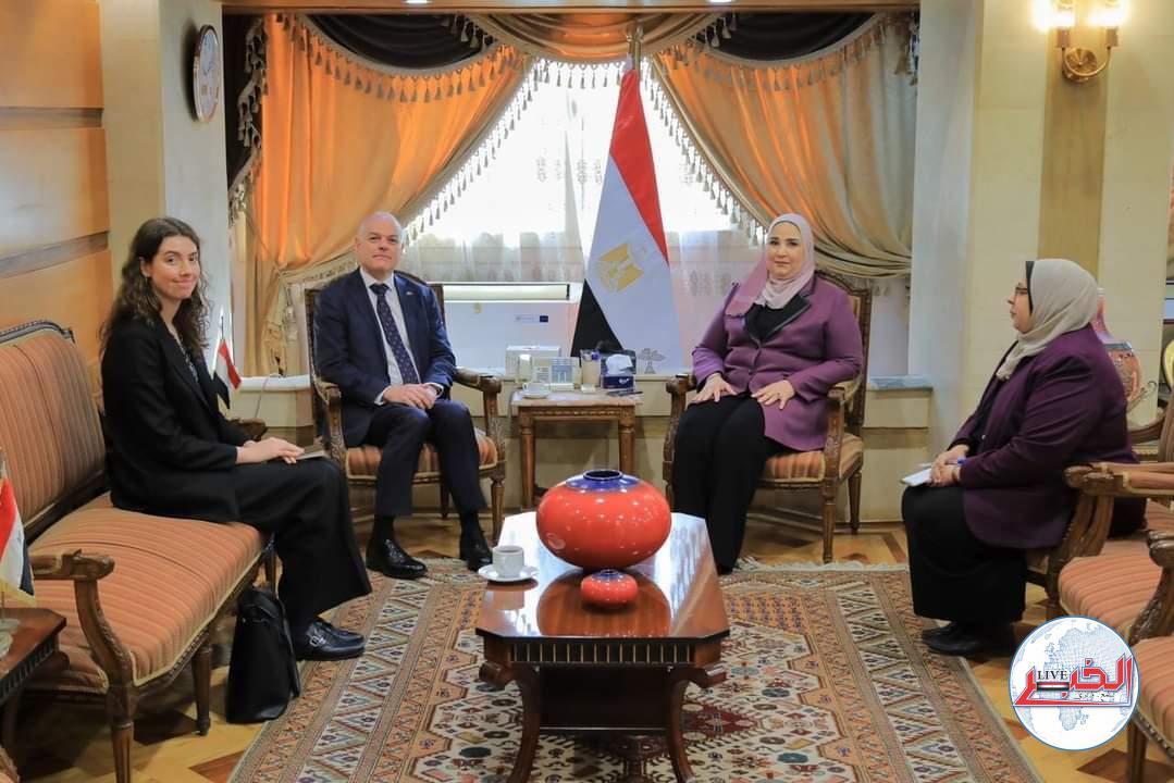 وزيرة التضامن تبحث مع سفير أستراليا..قضايا الحماية الإجتماعية والمساعدات الإنسانية لقطاع غزة