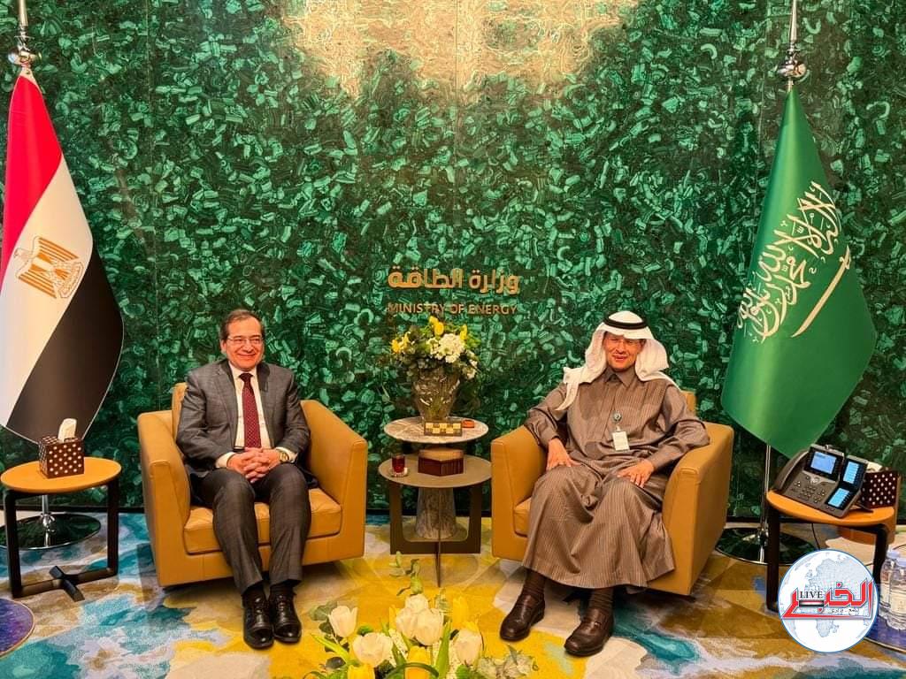 وزير البترول بحث مع وزير الطاقة السعودى تعزيز العلاقات وتطوير مشروعات التعاون