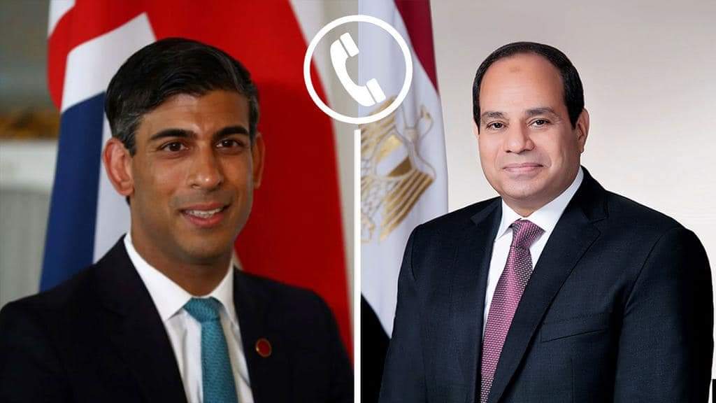 الرئيس بحث مع رئيس وزراء بريطانيا تطورات المشهد الإقليمى