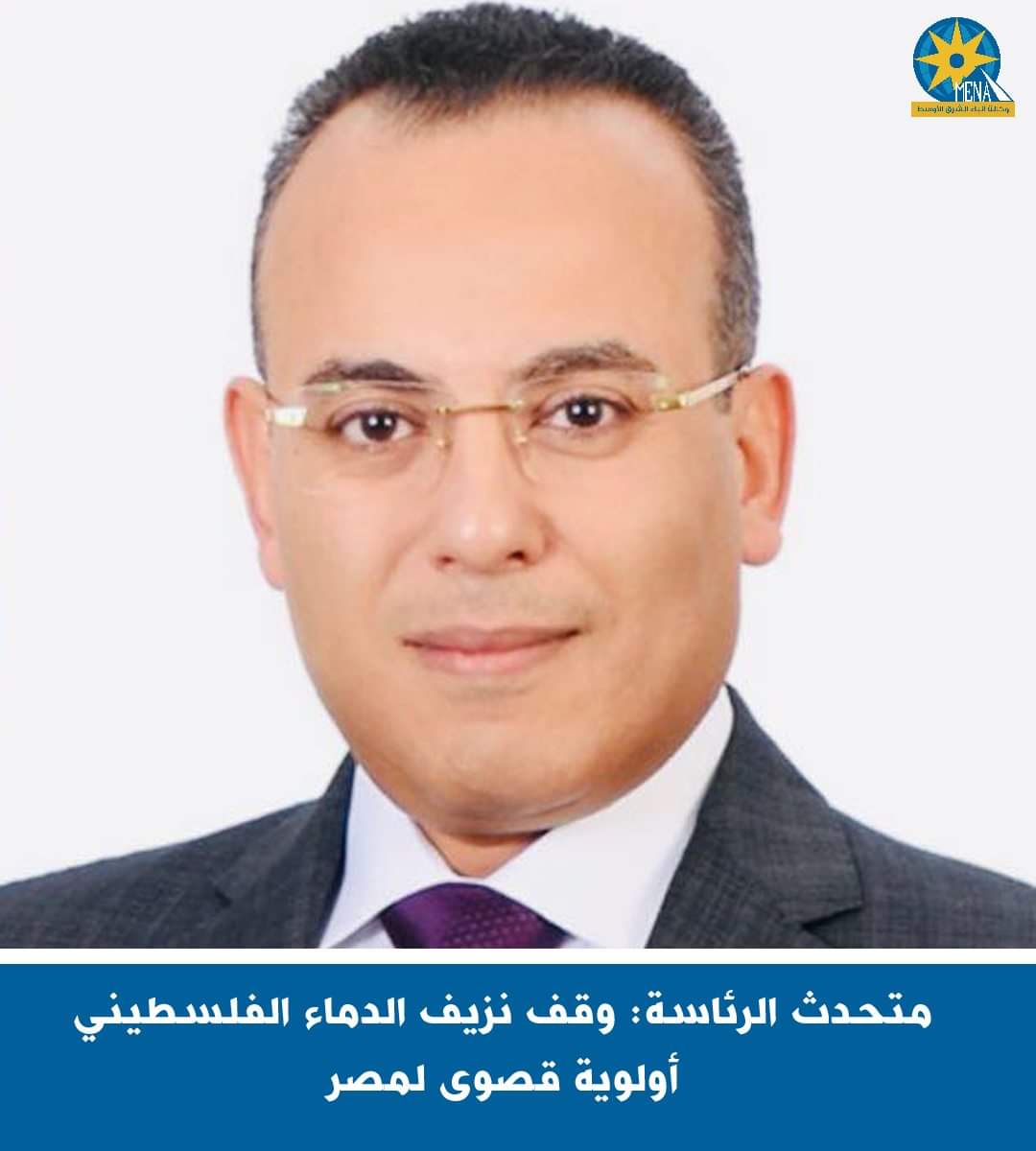 متحدث الرئاسة: وقف نزيف الدماء الفلسطينى أولوية مصرية 