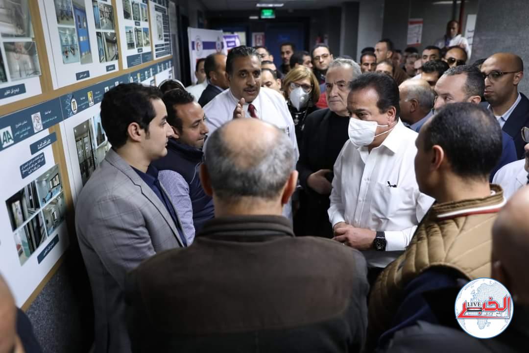 وزير الصحة يتفقد المعهد الطبى القومى والمعمل المشترك الإقليمى بدمنهور