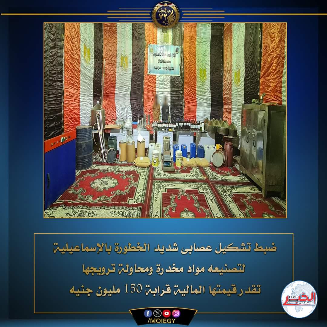 العناصر الإجرامية تروج المخدرات بالإسماعيلية
