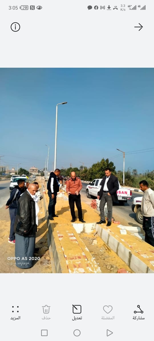 رصف ميدان لبنان بالمنيا وتجميل ورفع كفاءة مدخل مدينة العدوة 