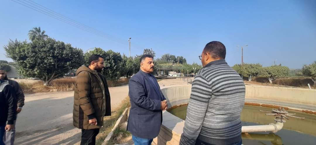 رئيس مدينة المنيا يتفقد الحديقة الدولية