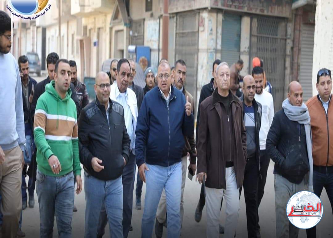 إصلاح خط طرد محطة الرفع الرئيسية بمغاغة
