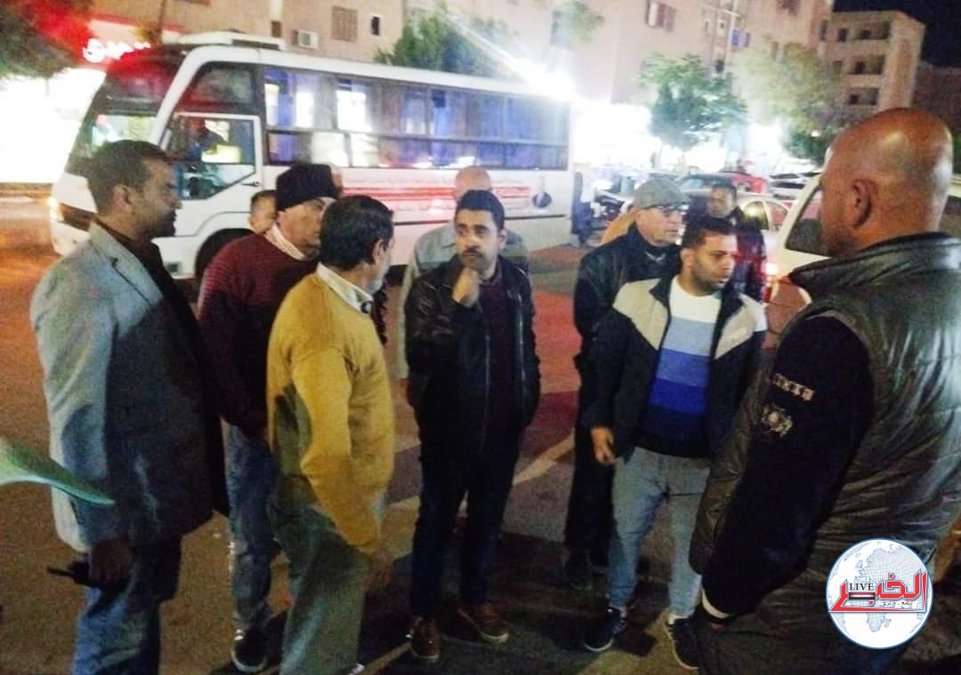 جولة ليلية لرئيس جهاز النوبارية .. في الحي المتميز