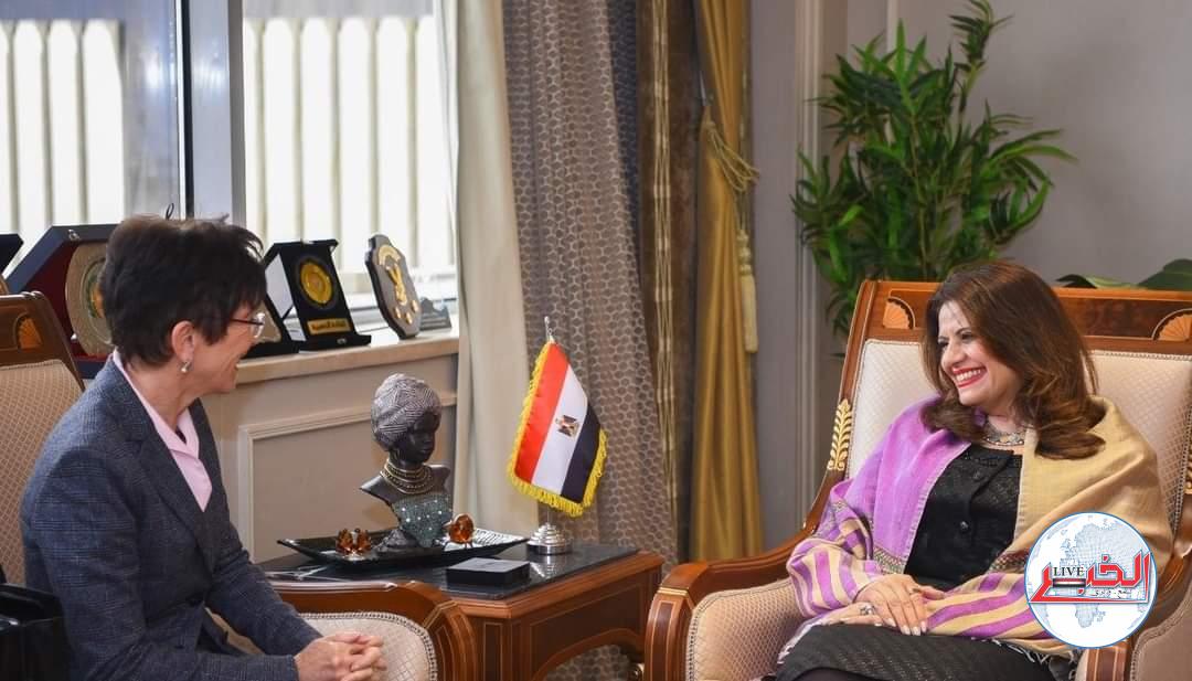 سفيرة سويسرا للوزيرة سها جندى: نتطلع لتوقيع الإعلان المشترك في مجال الهجرة