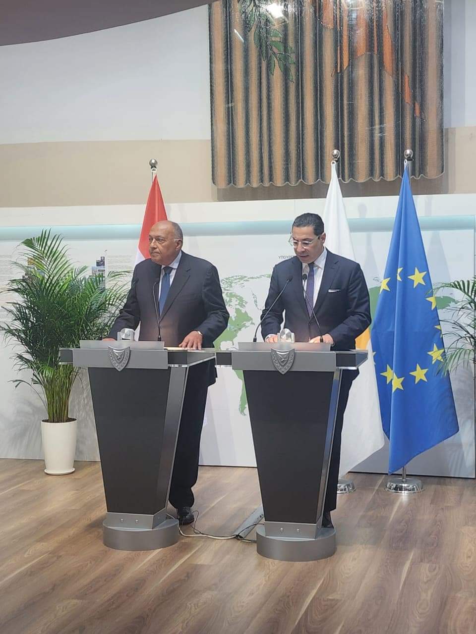 الخارجية: لقاء شكرى مع الرئيس القبرصي عكس خصوصية العلاقات بين البلدين