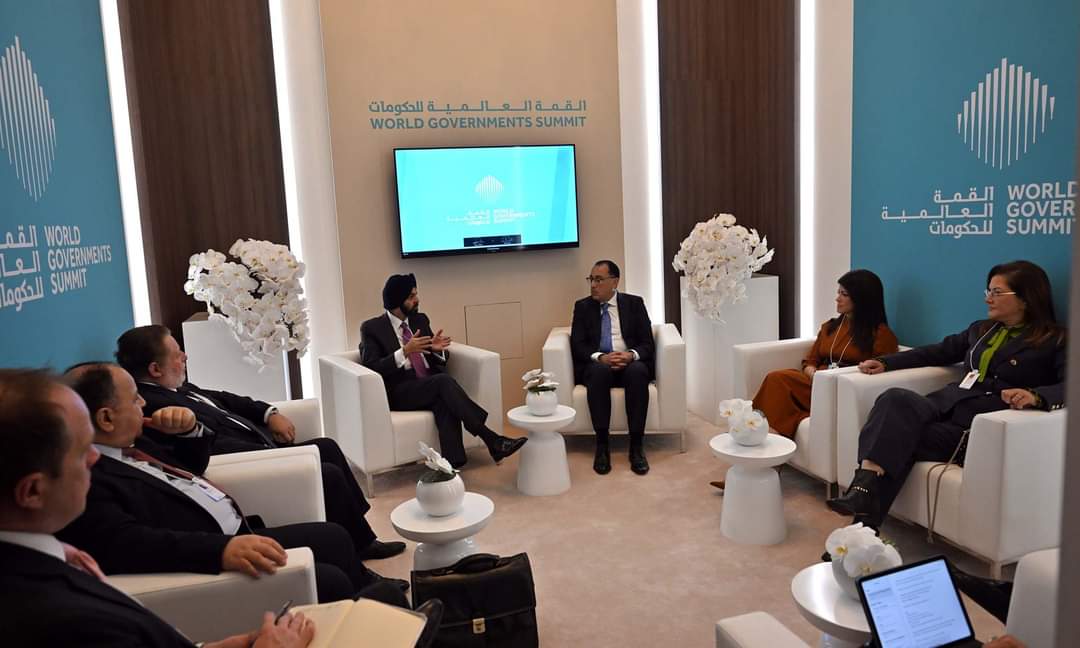 مدبولى بحث مع رئيس البنك الدولى ملفات التعاون المشترك